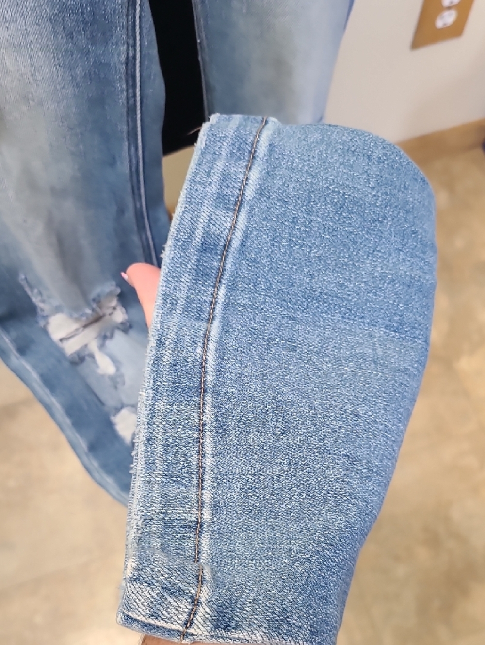 KanCan Light Blue Distressed Flare Jeans - Picture 4 of 9